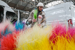 Flowers on sale in Krasnodar in run-up to International Women's Day