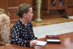 President Putin meets with Hero of Russia Sergei Chebnev's widow