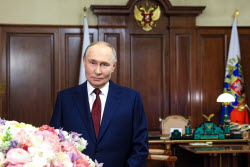 Russia's President Putin congratulates women on International Women's Day