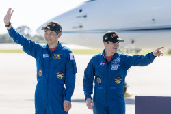 NASA-Crew-10 arrival at Kennedy Space Center ahead of launch