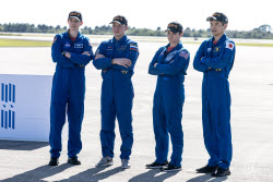 NASA-Crew-10 arrival at Kennedy Space Center ahead of launch
