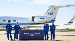 SpaceX Crew-10 Astronauts Arrive At Kennedy Space Center Ahead Of Launch
