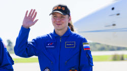 SpaceX Crew-10 Astronauts Arrive At Kennedy Space Center Ahead Of Launch