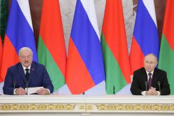 Встреча президента РФ Путина и президента Белоруссии Лукашенко в Москве