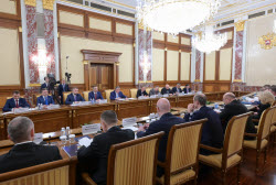 Russian PM Mishustin meets with members of Russian Liberal Democratic Party's faction in State Duma