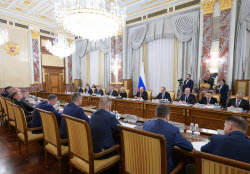 Russian PM Mishustin meets with members of Russian Liberal Democratic Party's faction in State Duma