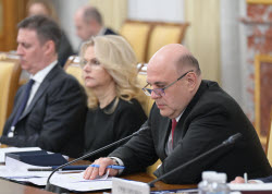 Russian PM Mishustin meets with members of Russian Liberal Democratic Party's faction in State Duma