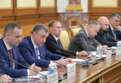Russian PM Mishustin meets with members of Russian Liberal Democratic Party's faction in State Duma