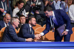 Съезд Российского союза промышленников и предпринимателей в Москве