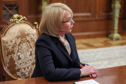 Russian President Putin meets with former Zaporozhye Region government chair Gekht