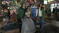'Cremà' of the children's fallas in Valencia