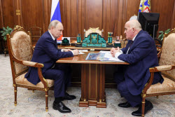 Russia’s President Putin meets with Kostroma Region Governor Sitnikov