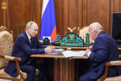 Russia’s President Putin meets with Kostroma Region Governor Sitnikov