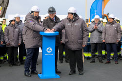 Concrete pouring ceremony at Power Unit 8 of Leningrad Nuclear Power Plant