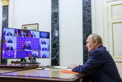 Совещание президента РФ Путина с постоянными членами Совбеза РФ
