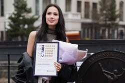 Olympic champion figure skater Alina Zagitova's medal unveiled at Rosa Khutor
