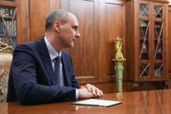 Встреча президента РФ Путина и губернатора Оренбургской области Паслера