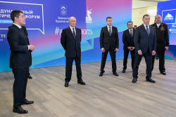 Рабочая поездка президента РФ Путина в Мурманскую область