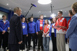 Рабочая поездка президента РФ Путина в Мурманскую область