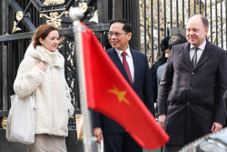 Vietnamese Foreign Minister Bui Thanh Son takes part in wreath laying ceremony in Moscow