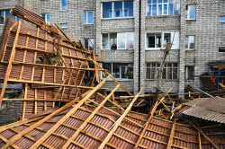 Последствия урагана в Красноярске