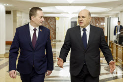 Prime ministers of Russia and Belarus meet for talks in Moscow