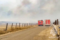 Пожар на Беговой улице в Чите
