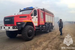 Пожар на Беговой улице в Чите