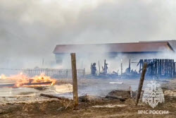 (+ВИДЕО) Пожар на Беговой улице в Чите