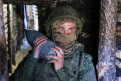 Работа расчета гаубицы Д-30 в Херсонской области