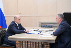 Russia's PM Mishustin meets with NPK Morsvyazavtomatika Director Pravdin