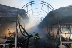 Пожар в Геническе