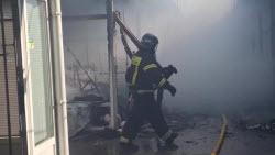 ВИДЕО. Пожар в Геническе