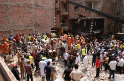 At least four killed in New Delhi building collapse