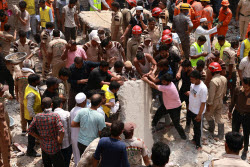 At least four killed in New Delhi building collapse