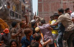 At least four killed in New Delhi building collapse