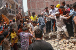 At least four killed in New Delhi building collapse
