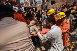 At least four killed in New Delhi building collapse