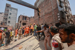 At least four killed in New Delhi building collapse