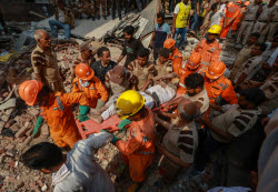 At least four killed in New Delhi building collapse