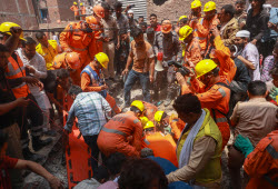 At least four killed in New Delhi building collapse