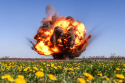 Field demining in Lugansk People's Republic