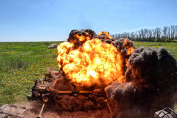 Field demining in Lugansk People's Republic