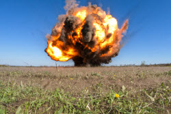 Field demining in Lugansk People's Republic