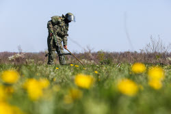 Field demining in Lugansk People's Republic