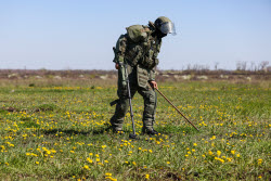 Field demining in Lugansk People's Republic