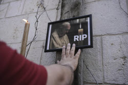 Israel Palestinians Obit Pope Francis Global Reax