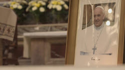 Faithful gather at St. Joseph Basilica in Flores, Pope Francis' childhood church