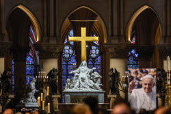 Mass in honor of late Pope Francis at the Notre-Dame de Paris Cathedral