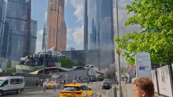 VIDEO. Fire hits Moscow International Business Centre